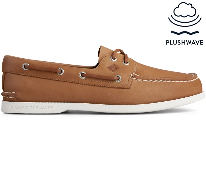 Sperry Authentic Original Plushwave Boat Shoes - Men's Boat Shoes - Brown [HY7861349] Sperry Top Sid